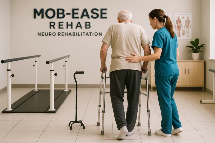 Thomas Mathew, neuro rehabilitation patient at MOB‑EASE Rehab